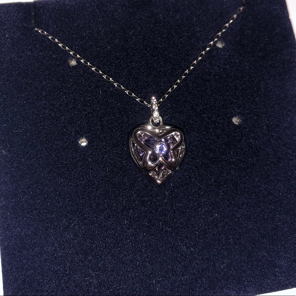 SWAROVSKI pink heart double sided pendant necklace - Picture 4 of 5